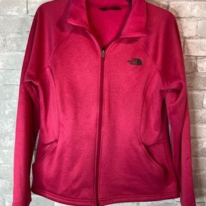 TNF The North Face Women's Jacket Pink Never Stop Exploring Fleece inside. Large